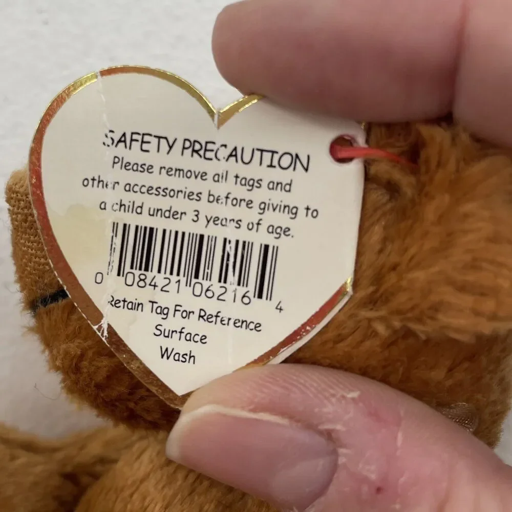 Ty Beanie Babies Carson Bear The Attic Treasures Soft Plush Stuffed 1993 Retired